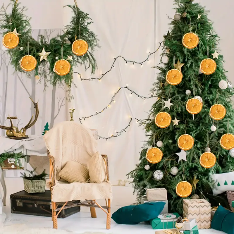 christmas orange wreath wall hanging no - Temu Mauritius