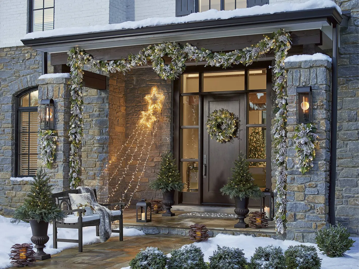 Christmas Porch Decorations: 15 Holly Jolly Looks - Grandin Road Blog