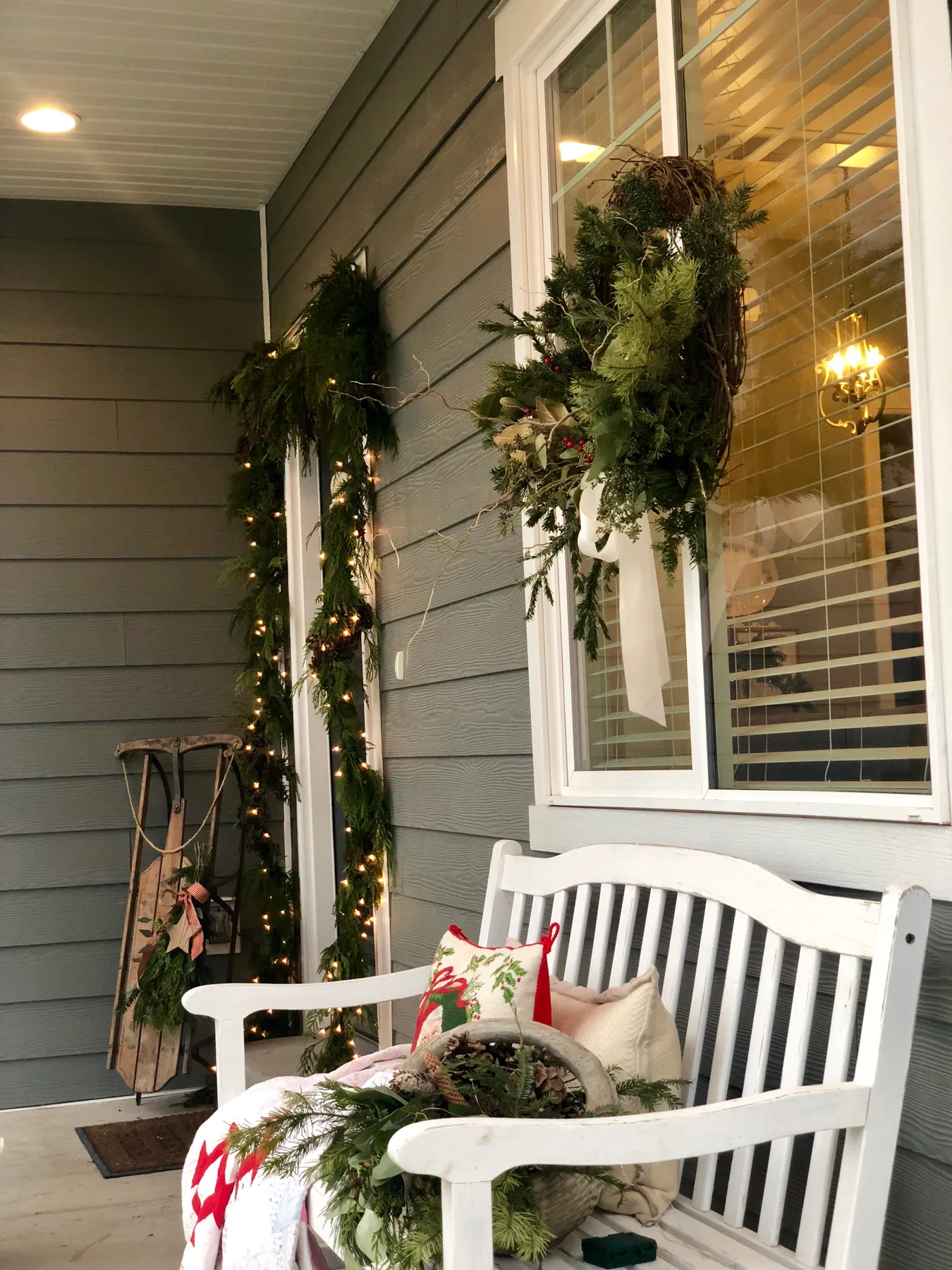 Christmas Porches & Holiday Door Decor Blog Hop - LeCultivateur