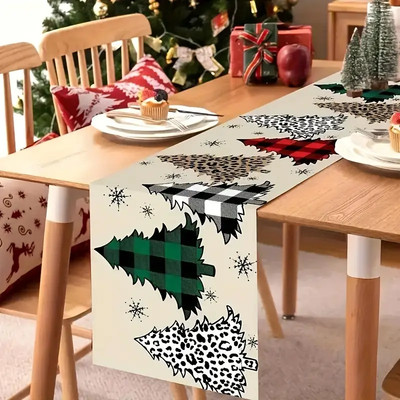 christmas table runner 1pc elegant holiday table - Temu Oman