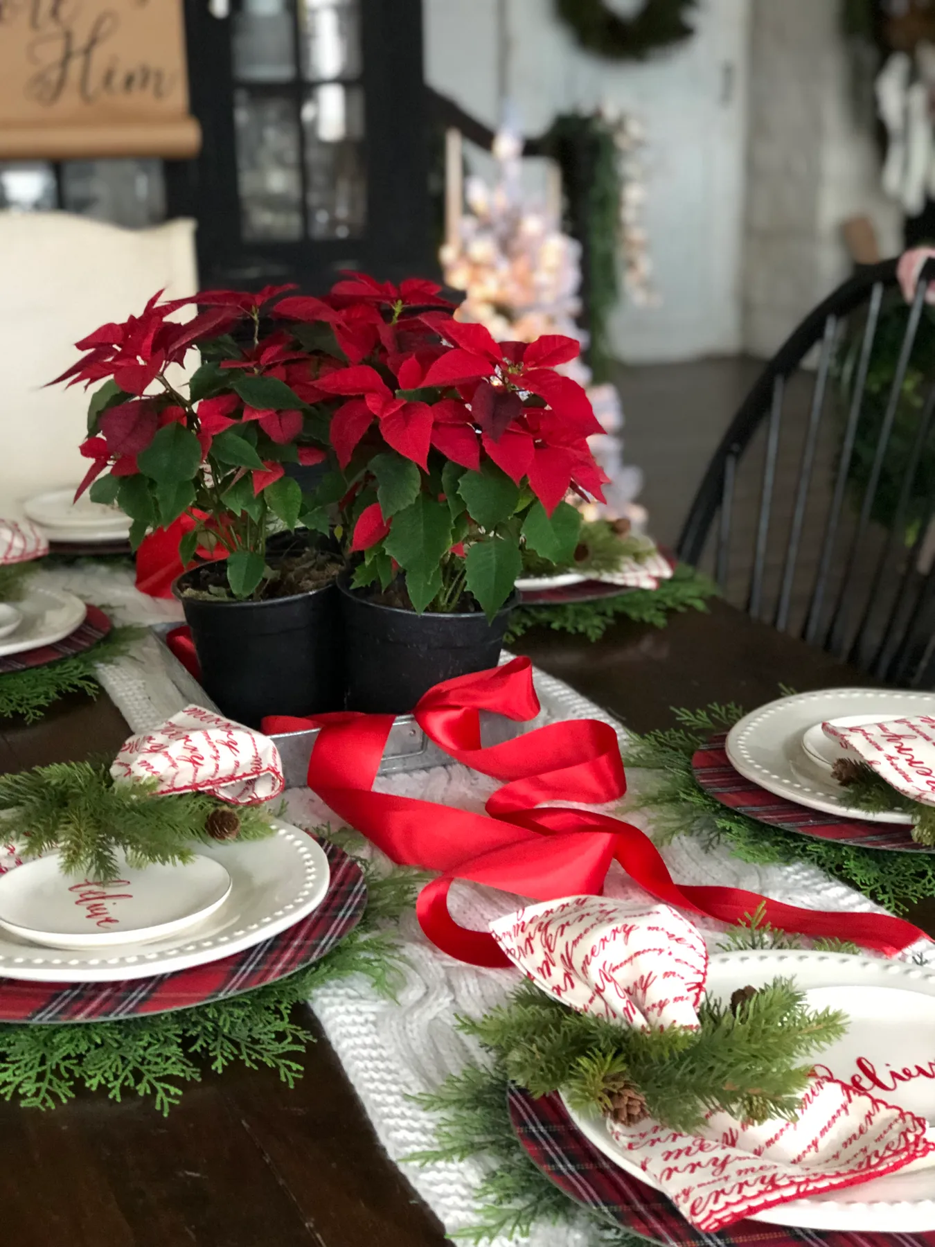 Christmas Table Setting Ideas * Hip & Humble Style