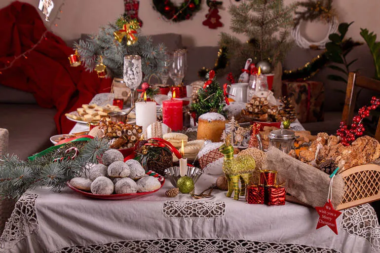 Christmas Table with Argentine Delicacies