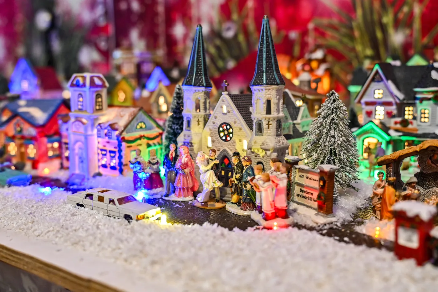 Christmas train garden began under tree, now fills Georgia garage