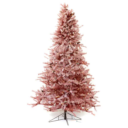 Christmas Tree 270 cm V. Frosted Burgundy and Pine Cones 700 external  lights | online sales on HOLYART.com
