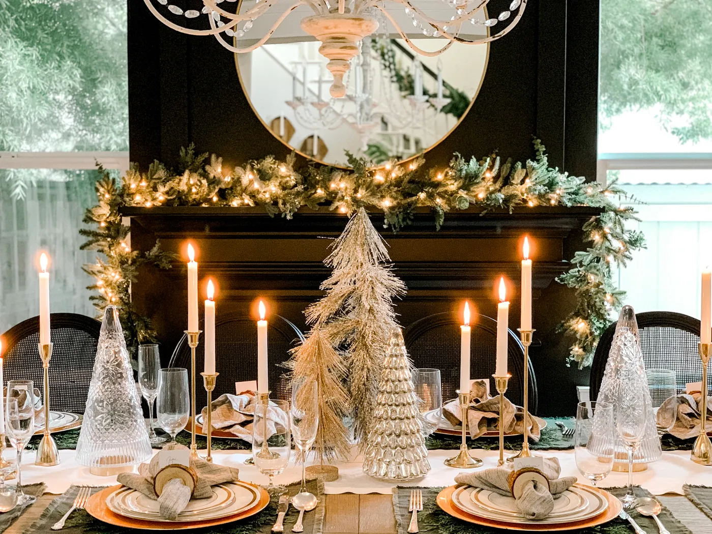 Christmas Tree Christmas Dining Table Set Up How To Make A Christmas  Tablescape Simple Steps For