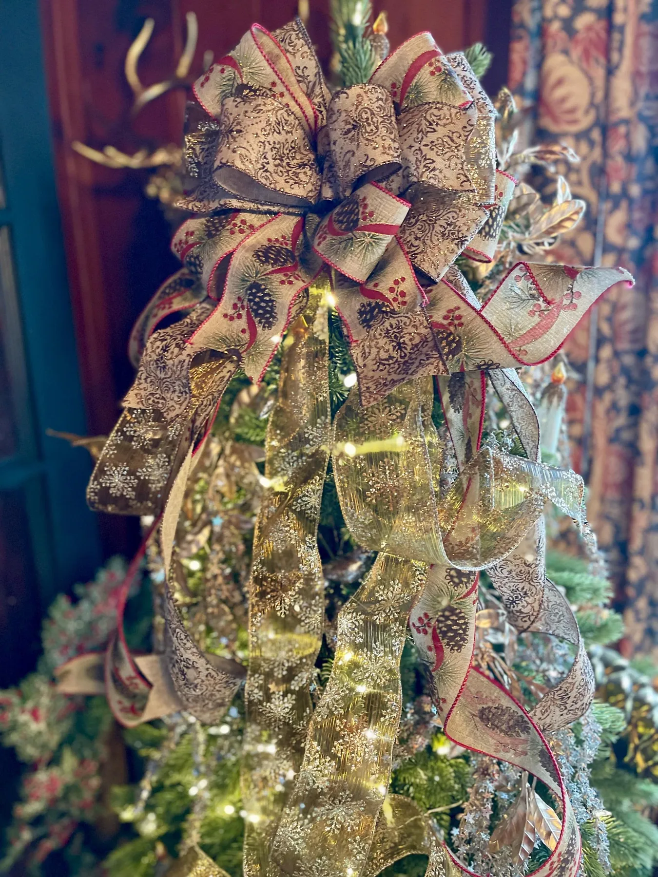 Christmas Tree Topper Bows Tagged 'farmhouse bow' - Crested Perch