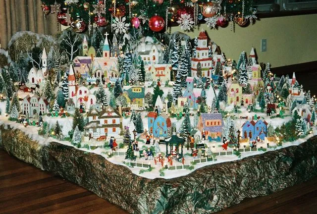 Christmas Village Putzes and train layouts submitted for 2005