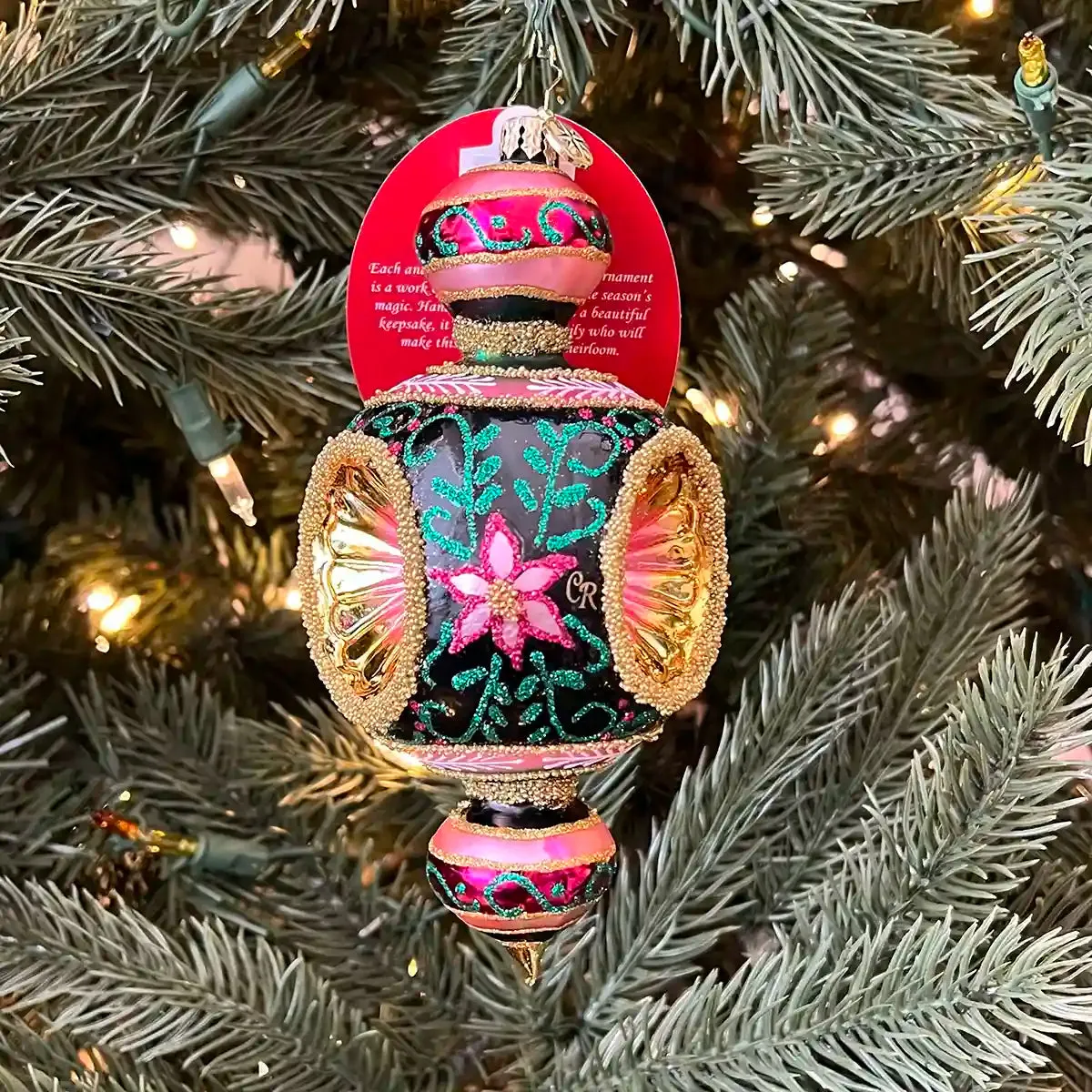 Christopher Radko Fantasia GILDED MIDNIGHT BLOOM Ornament 1022651 Refl – CV  Crafts & Collectibles