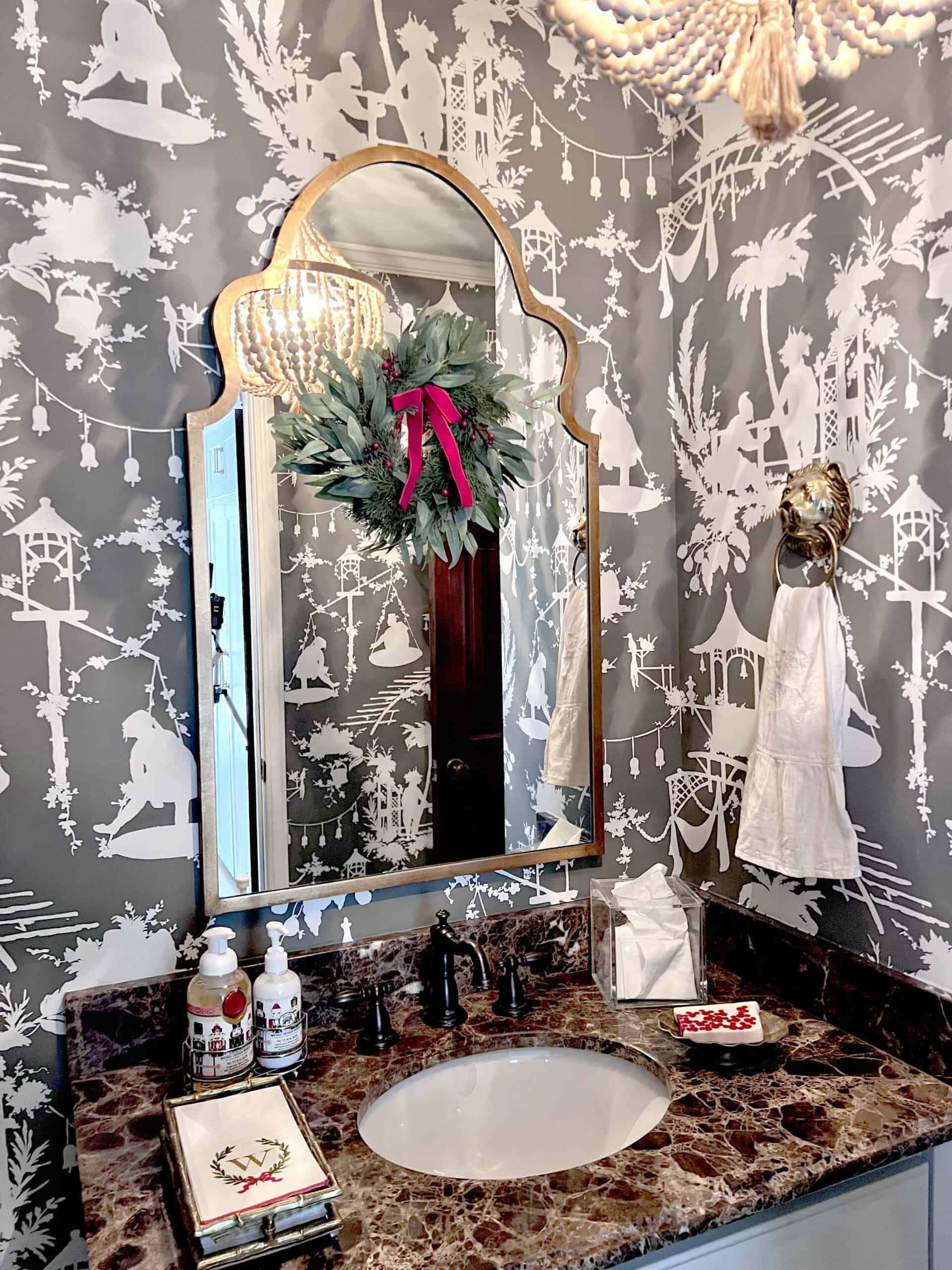 Classic Christmas Home Tour 2024 {Office + Powder Room} – Dixie Delights
