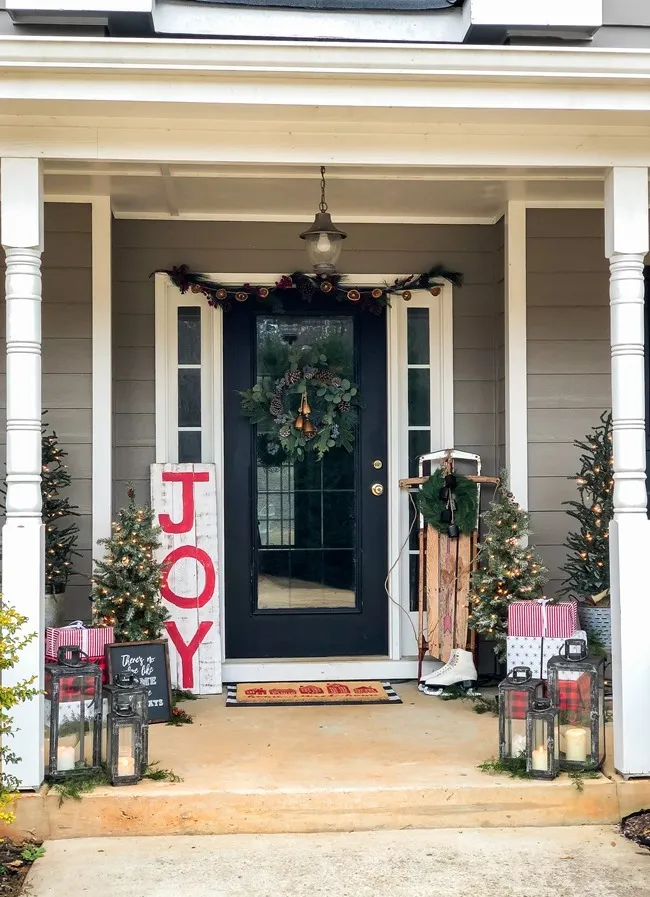 Classic Cozy Christmas Front Porch