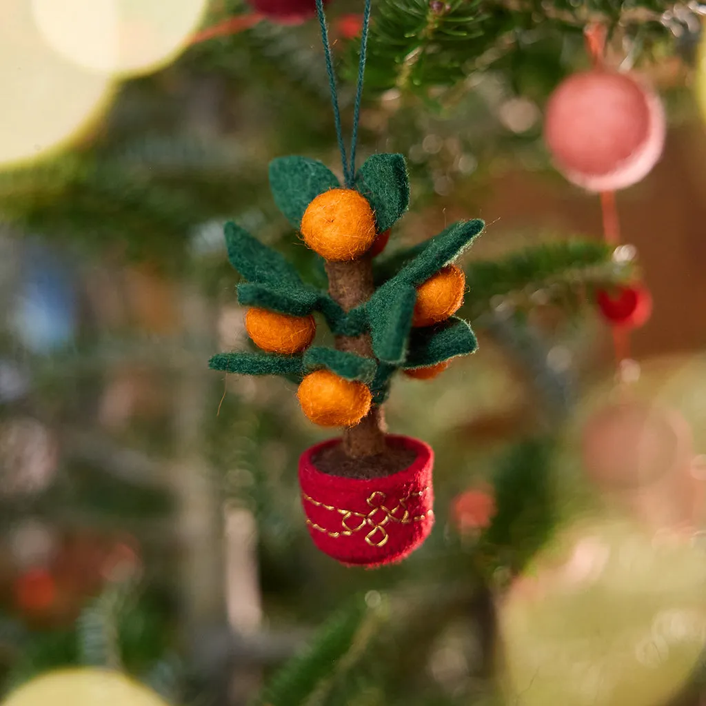 Clementine Tree Ornament | Lunar New Year Prosperity Decor
