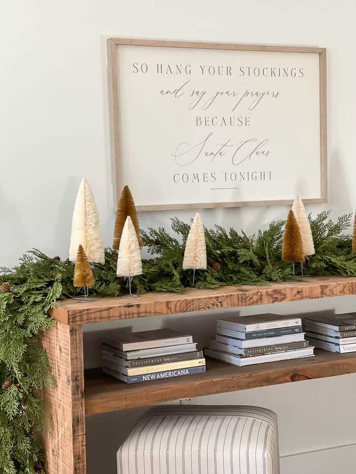 Console Table Holiday Mantel - Rooms For Rent blog