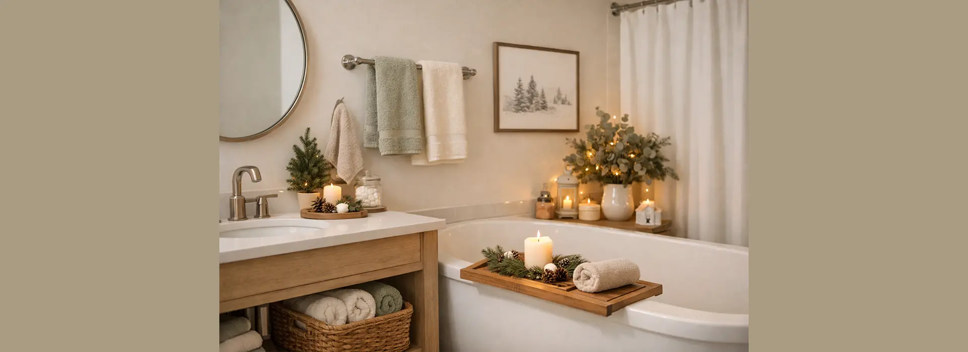 Cozy Bathroom Decor Ideas for the Holidays