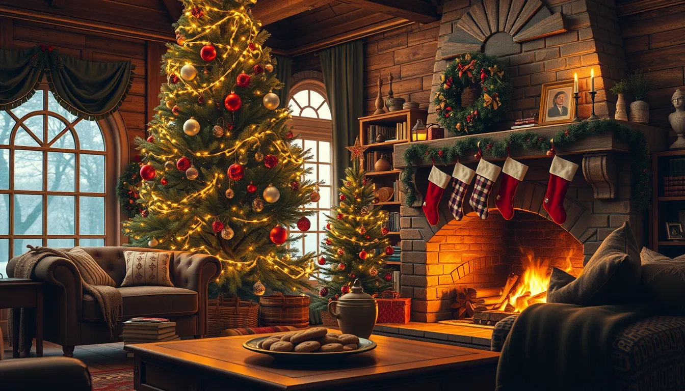 Cozy Christmas Photos Setting Image Template - AI Designs by MolyPix.AI