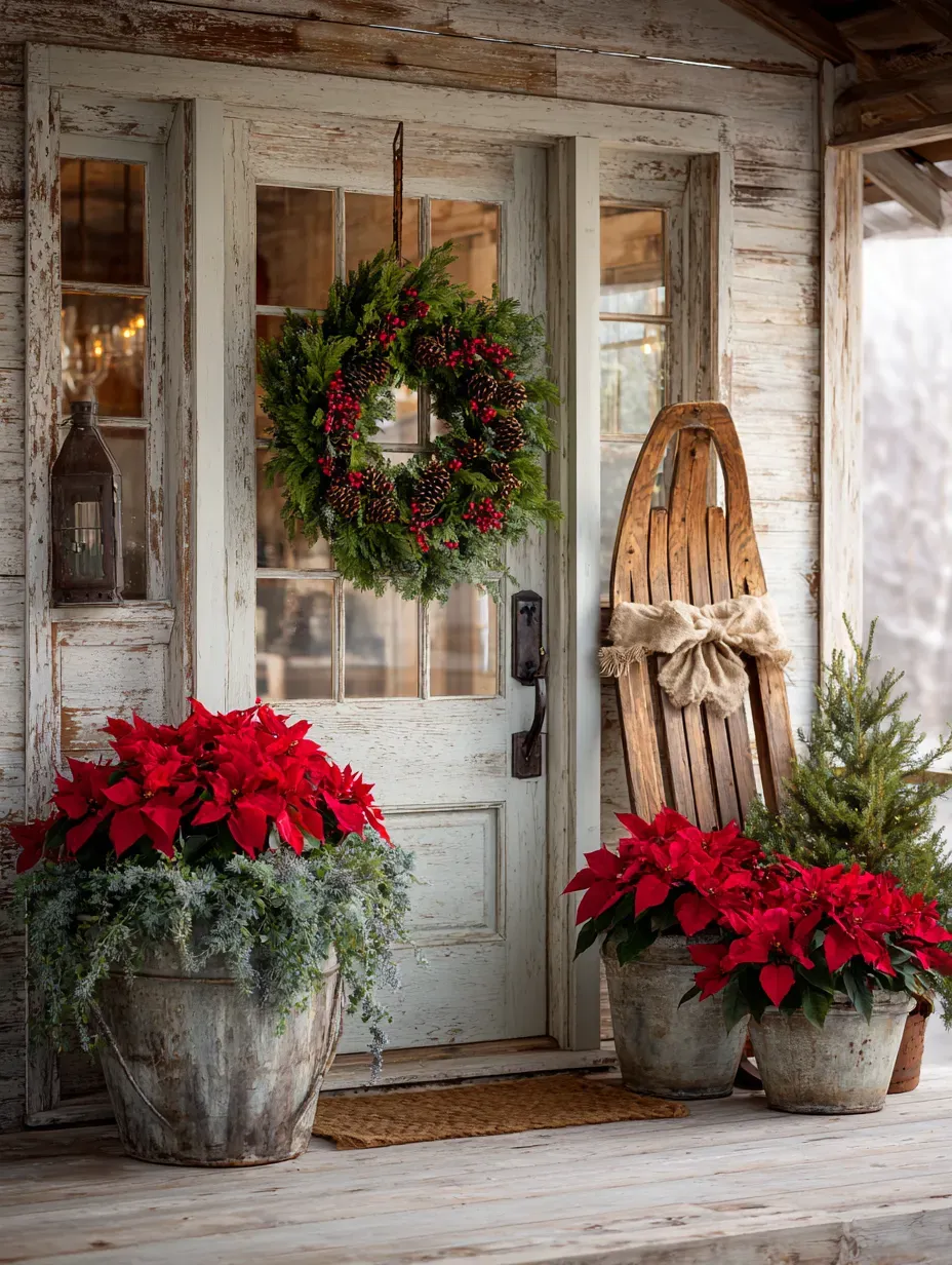 Cozy Christmas Porch Goals: Welcoming Farmhouse Style ☃️