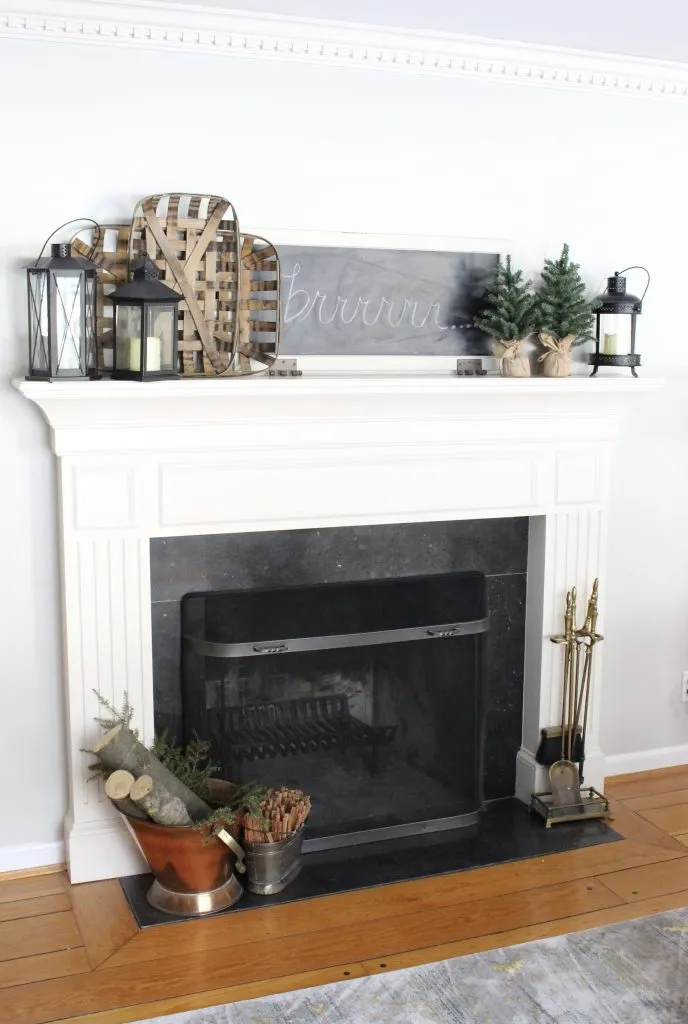 Cozy Peaceful Winter Mantel~ Decorate Your Mantel Series | My Life From Home
