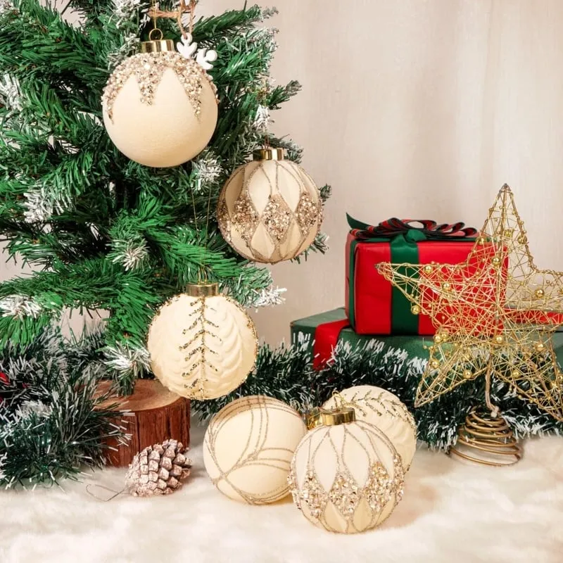 Cream Christmas Ornaments - Designer Picks | Foter