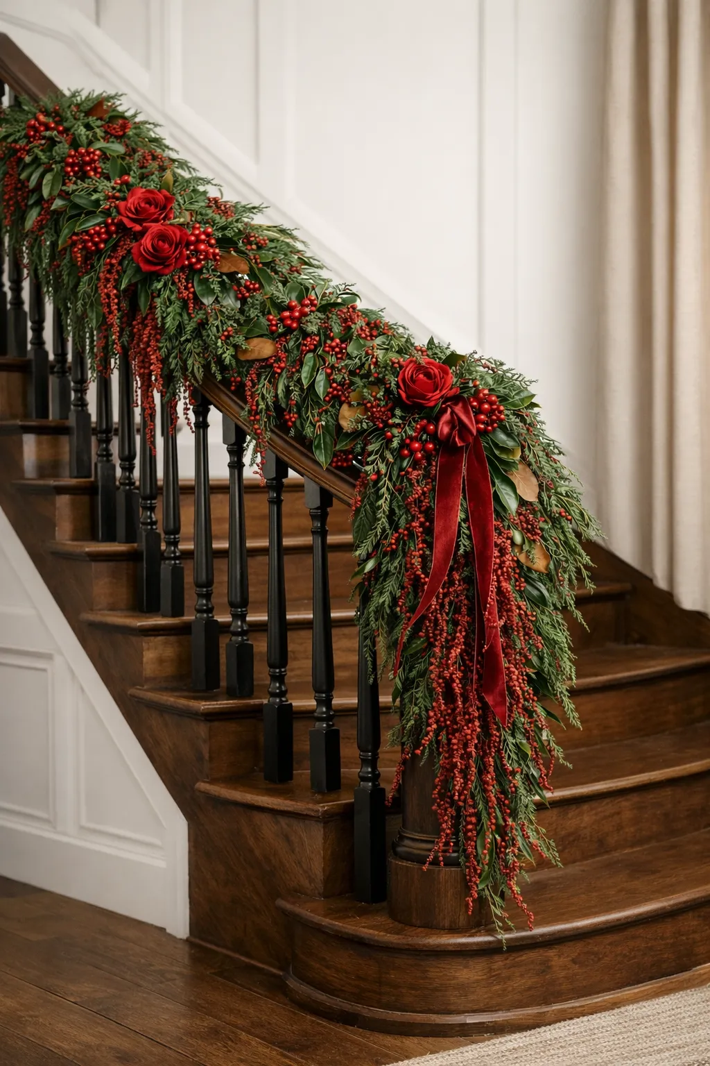Crimson Magnolia Garland | Saison Row