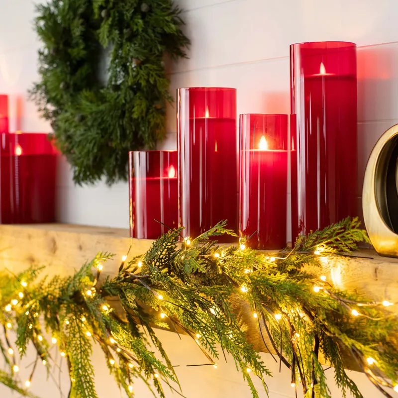 Darby Creek Trading Twig Light & Real Touch Green Norfolk Pine Pre-Lit  Winter Christmas Mantle Garland Table Runner | Perigold
