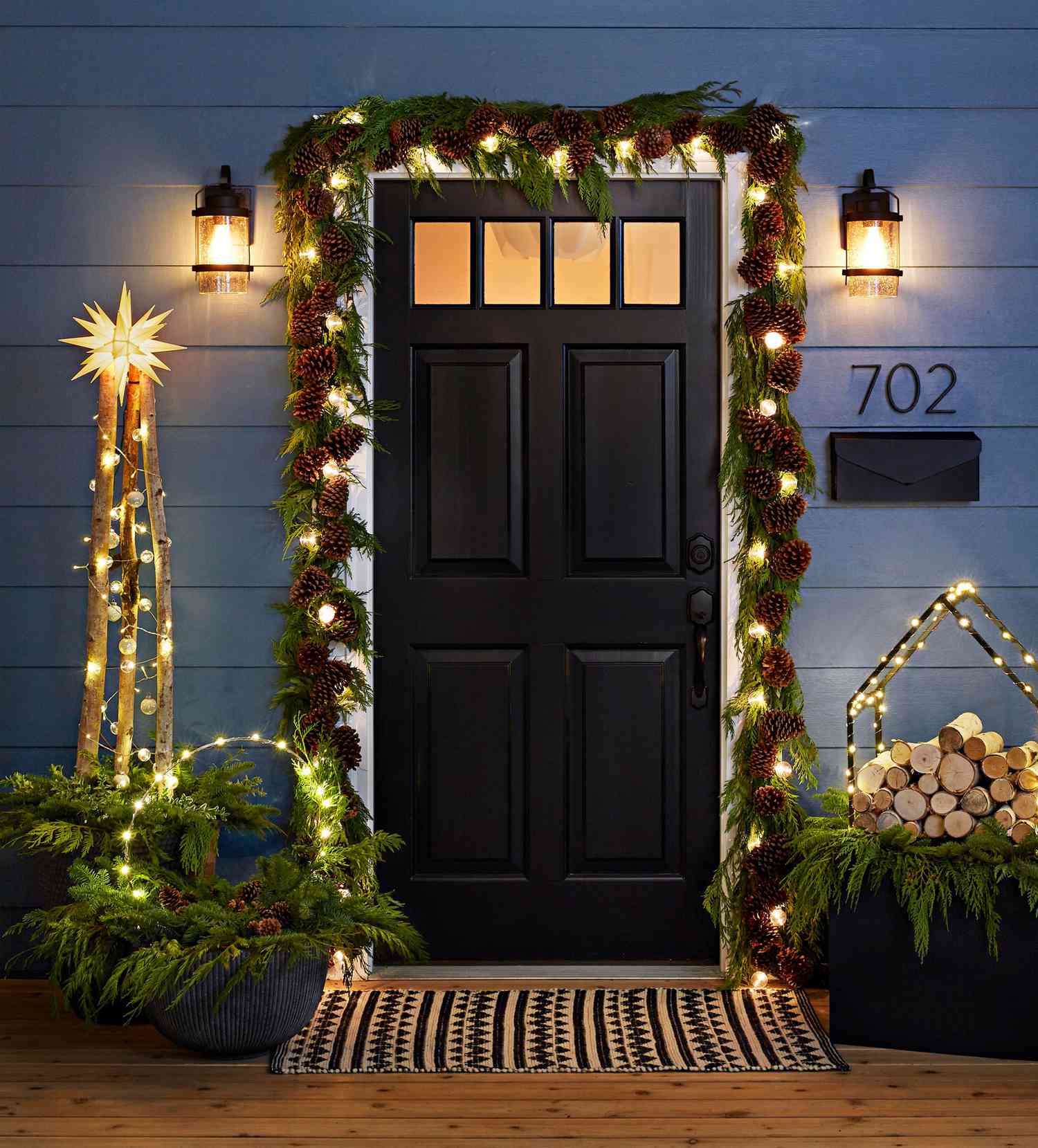 Decorate Your Porch for Winter with These Easy, Sparkling Containers