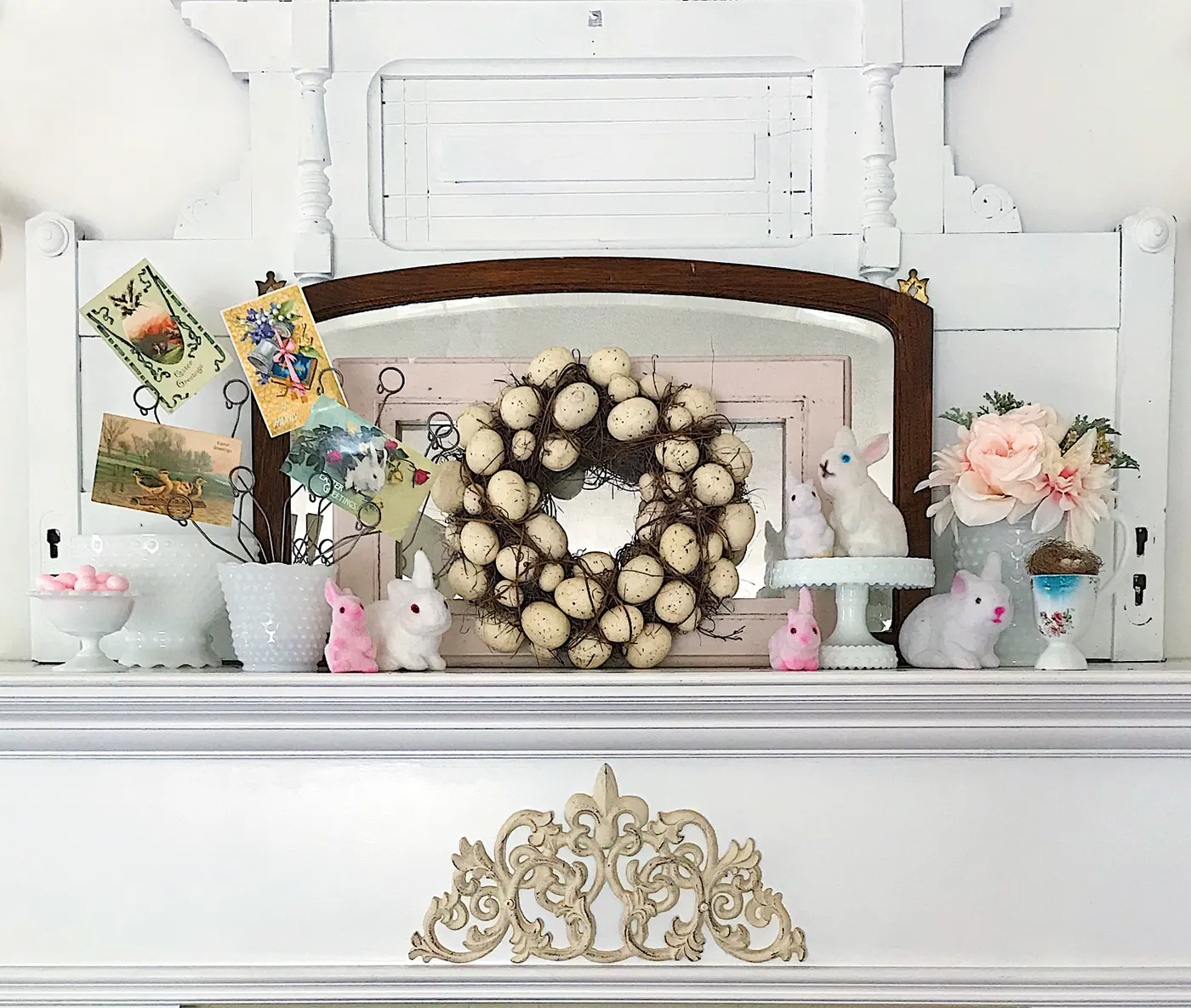 Decorating the mantel for Spring – The Hydrangea Farmhouse