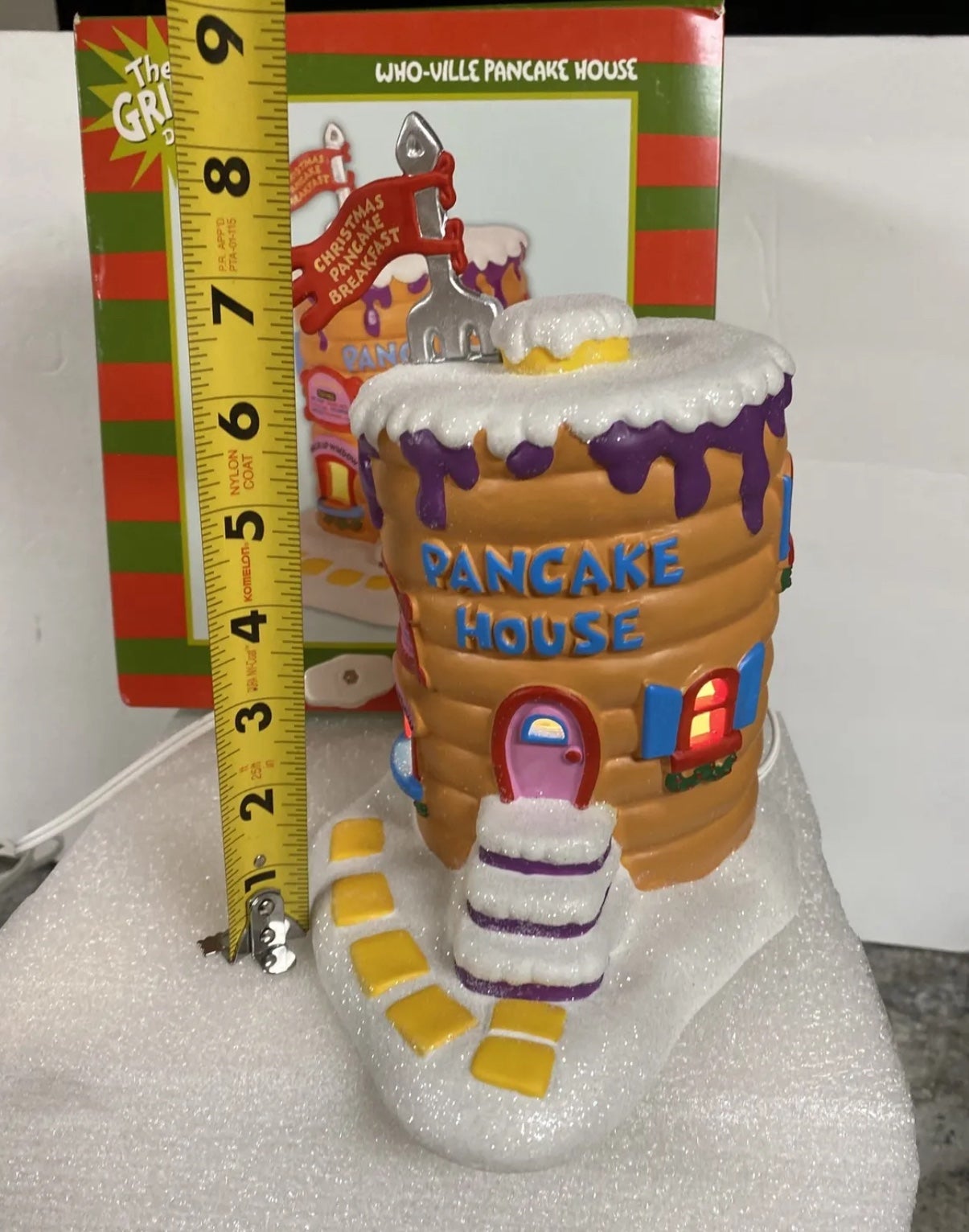 Dept 56 Dr. Seuss The Grinch Village Who-ville PANCAKE HOUSE Whoville  Christmas