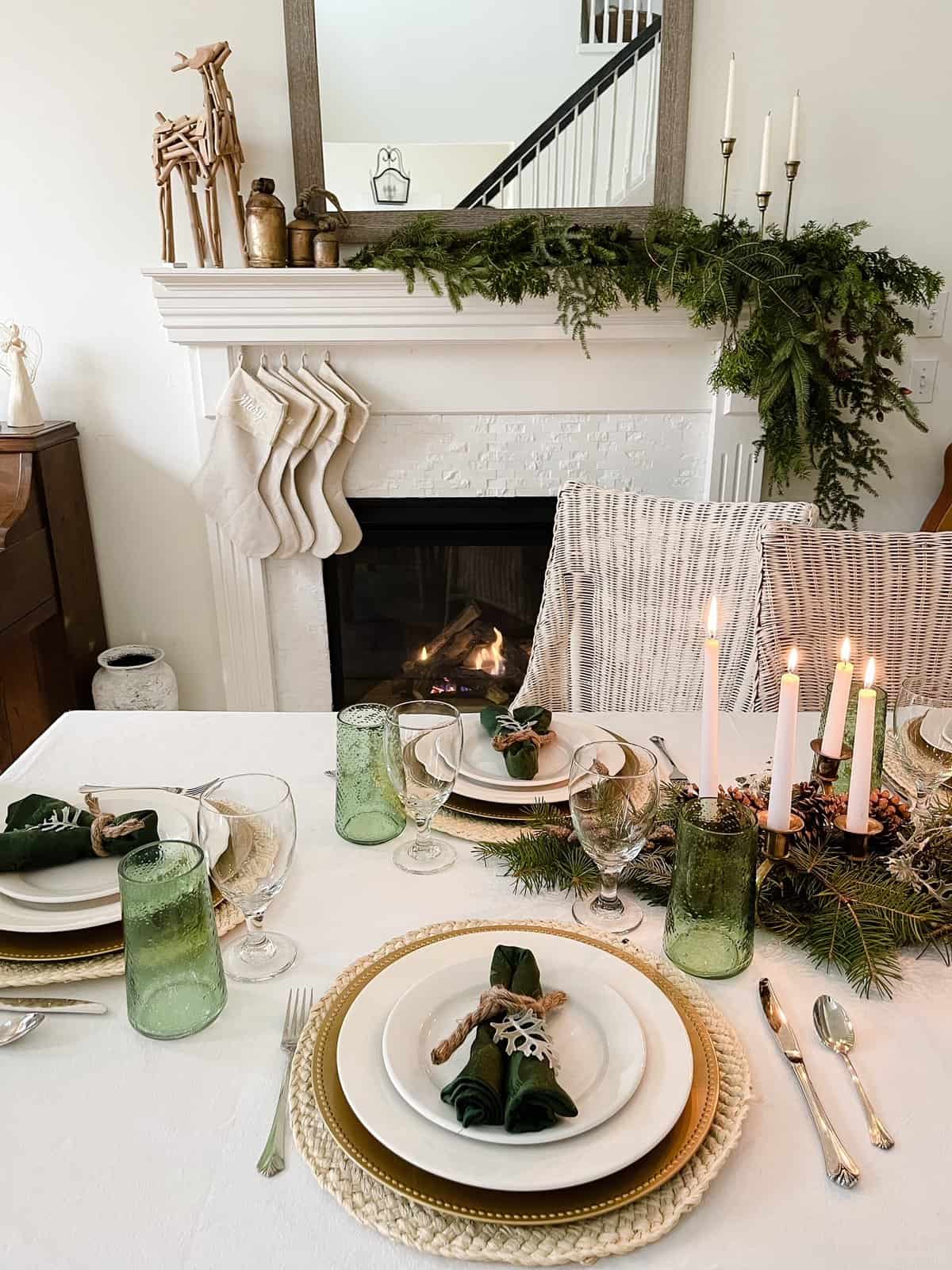 Designing a Thrifted Christmas Tablescape - Pure Happy Home