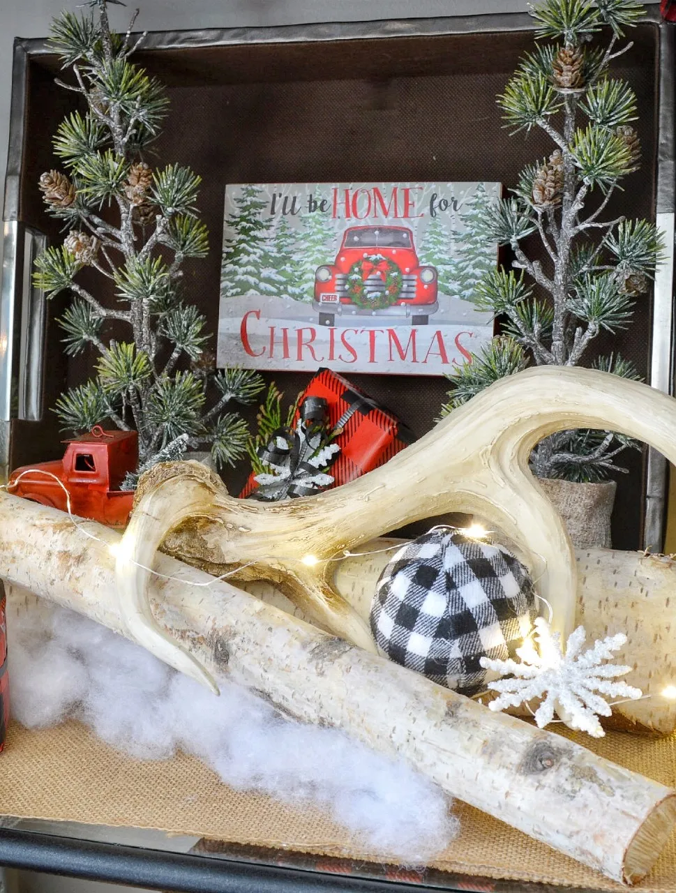 Dining Delight: Lodge-Look Christmas Etagere