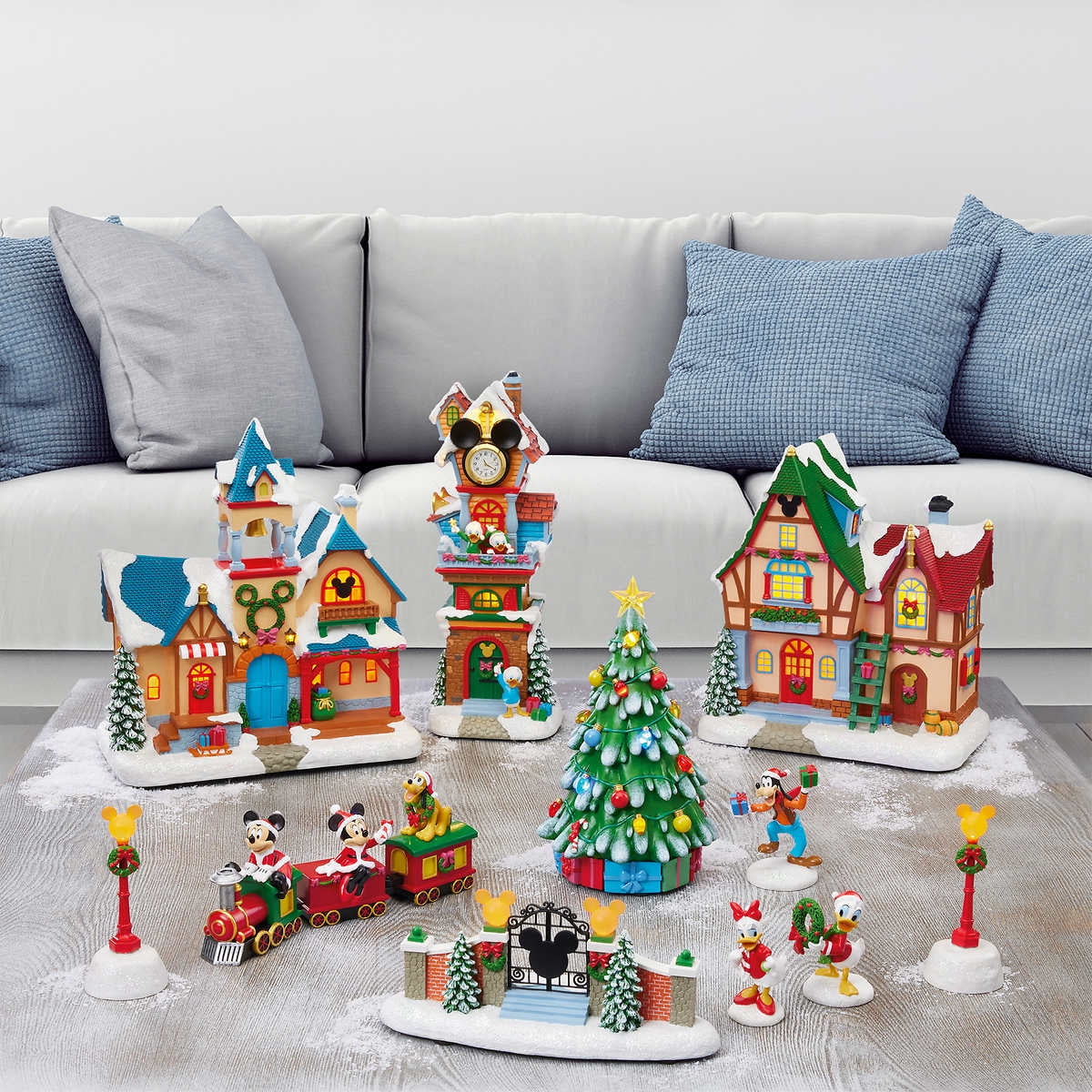 Disney Frozen Battery-Operated 13-Piece Disney Holiday Village India | Ubuy
