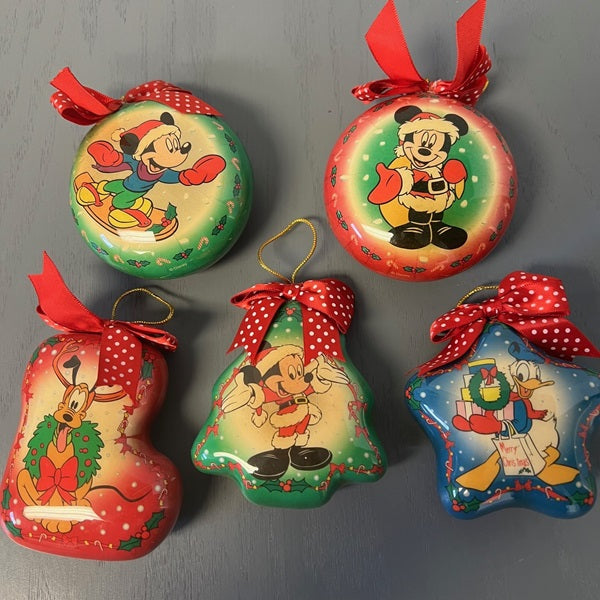 Disney Store Christmas Ornaments Dusney Christmas Decor Mickey Mouse Icon  Peppermint Swirl Light-Up Ornaments On Disney Store – Holiday Merchandise