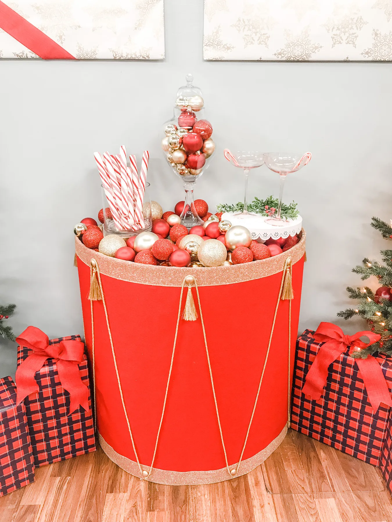 DIY Christmas Drum Table - From Scratch with Maria Provenzano