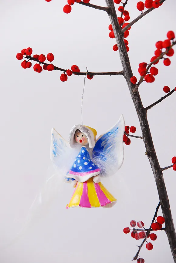 DIY Clay Nutcracker & Angel Ornaments | Handmade Charlotte