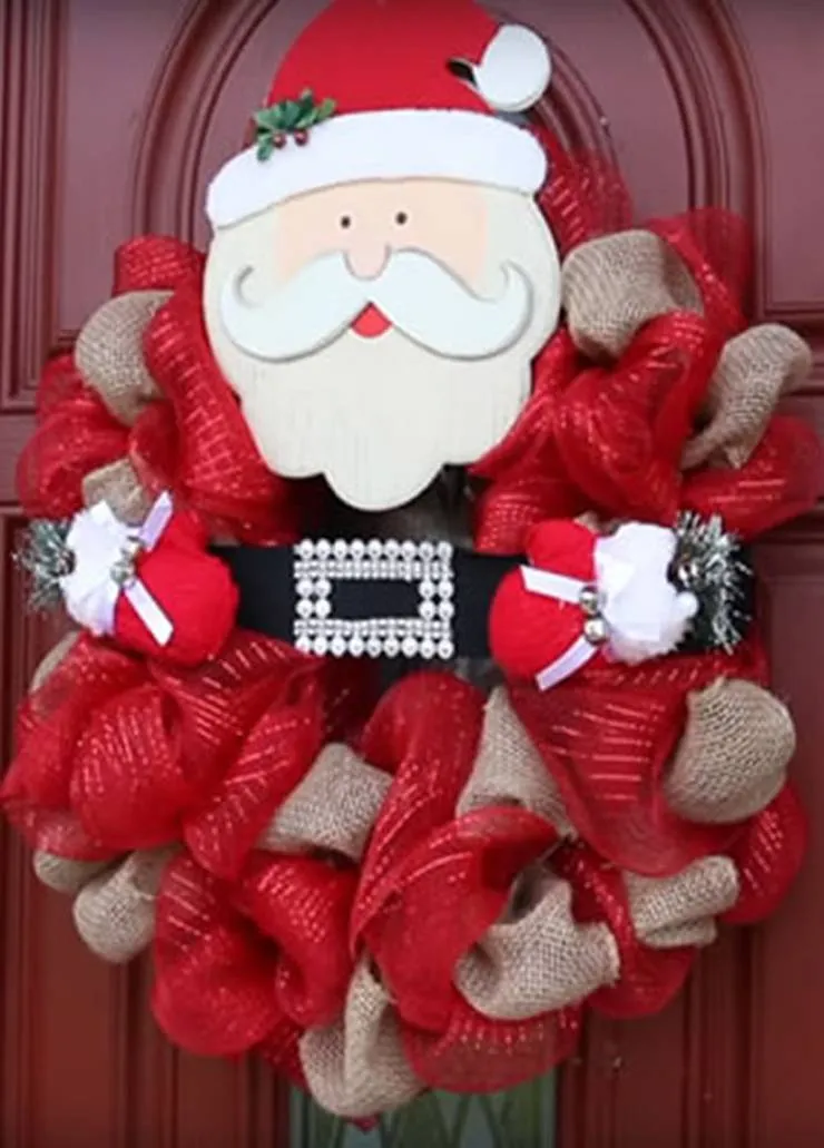DIY Dollar Store Christmas Wreaths - Easy Dollar Tree Holiday Crafts |  Kimspired DIY