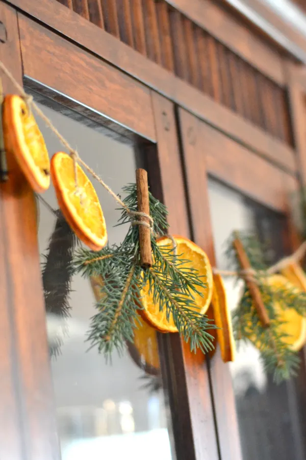 Diy Fall Garland Garland Orange How To Make A Homemade Dried Orange Slice  Garland