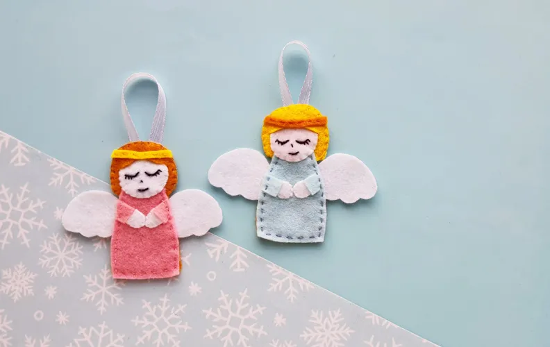Diy Felt Angel Ornaments Felt Angel Ornament Frosting And Glue- Easy  Crafts, Games, Recipes, And Fun