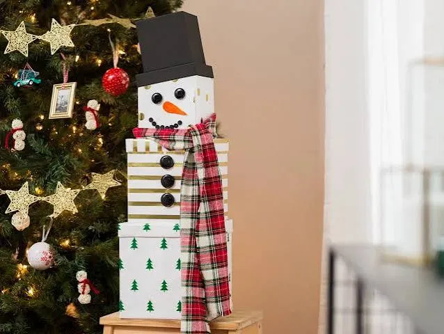 DIY Ideas for Decorating With Wrapped Christmas Boxes | HGTV