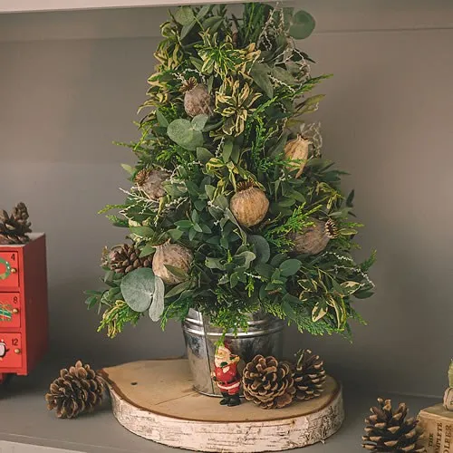 DIY Kit Natural Christmas Tree | DIY Xmas Floral, Craft & Flower Arrangement Kits UK