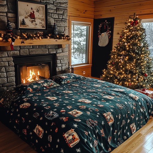 Download Cozy holiday bedroom Image - Bedroom, Holiday, Christmas |  StockCake