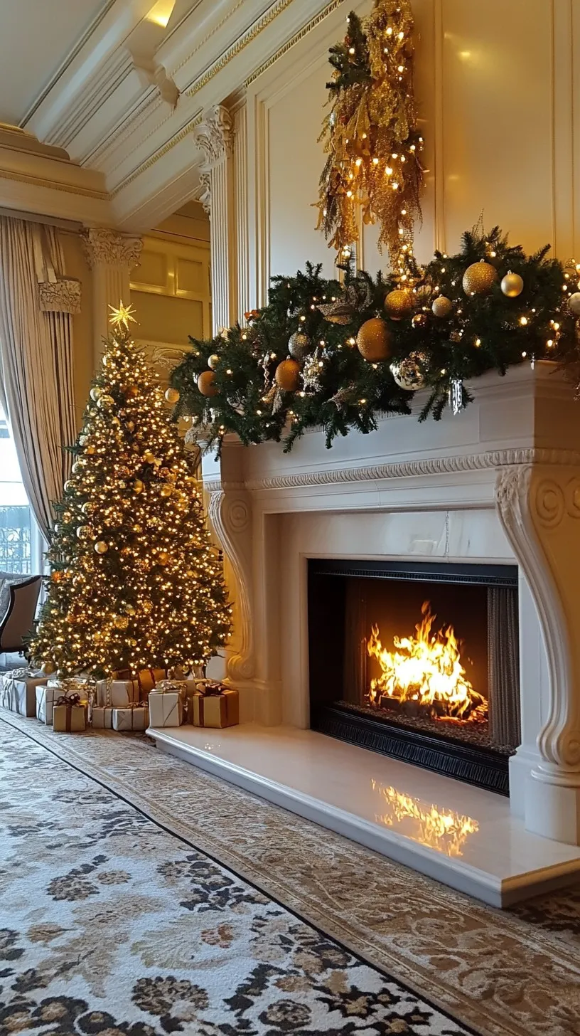 Download Elegant Christmas Decor Image - Christmas, Elegance, Fireplace |  StockCake
