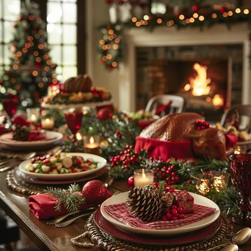 Download Festive Holiday Dinner Image - Holiday, Dinner, Christmas |  StockCake
