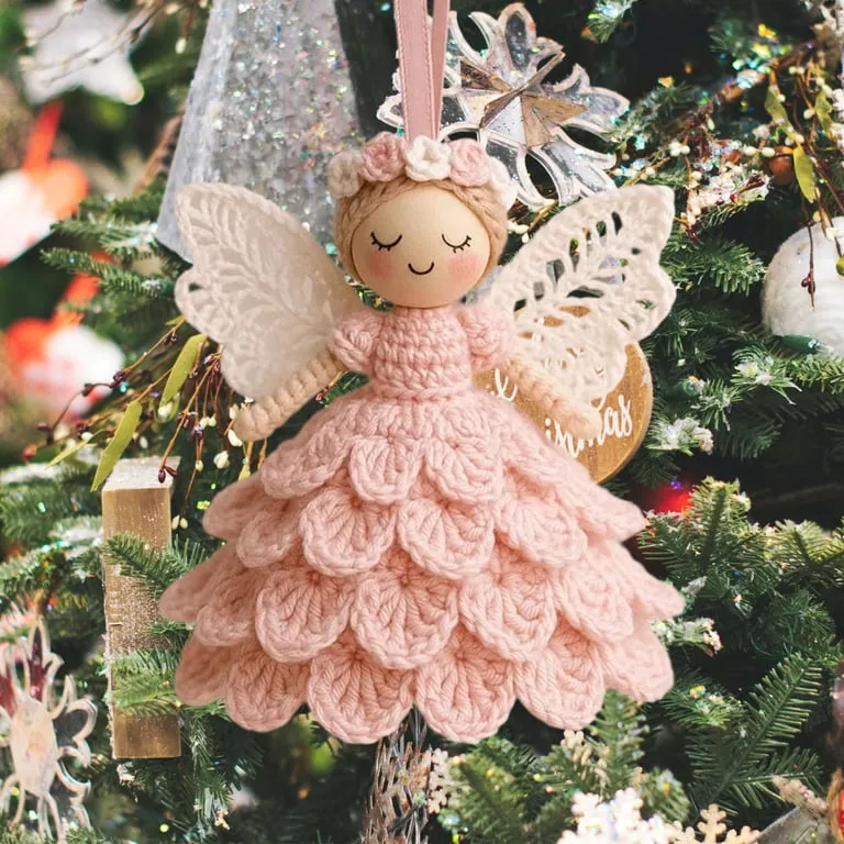 Easy Crochet Angel Ornament DIY Crochet Angel Ornament Kit, Unique  Christmas Angels Kit For Beginners, Crochet Craft Kits With Yarn, Cute  Party Handmade Holiday Crochets Decorations, Easy Craft Deco