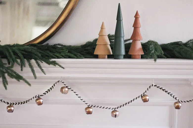 Easy Modern Macrame Holiday Garland With Bells DIY