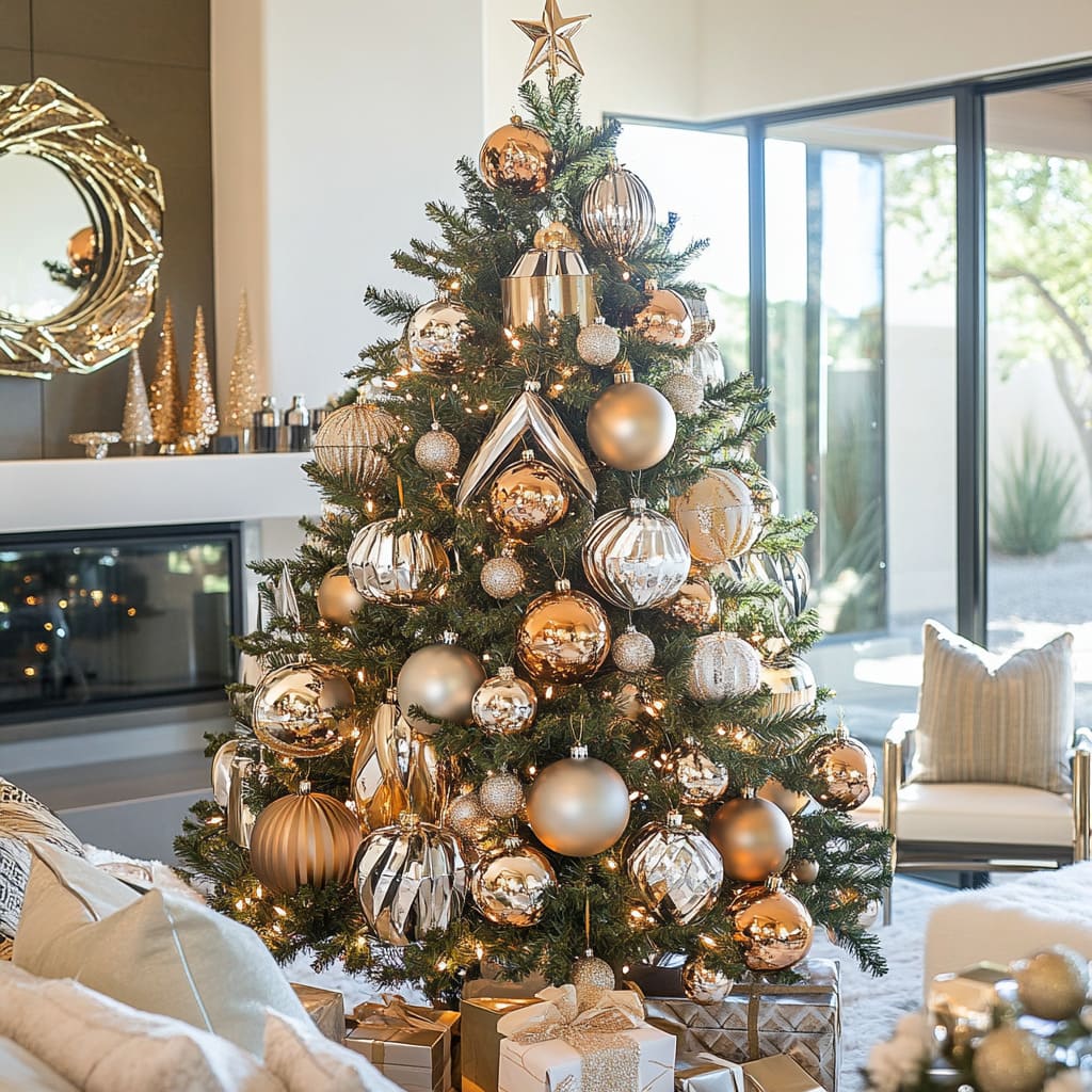 Elegant Christmas Tree Decorating Ideas for a Fresh, Modern Holiday Look |  Fancy House Design