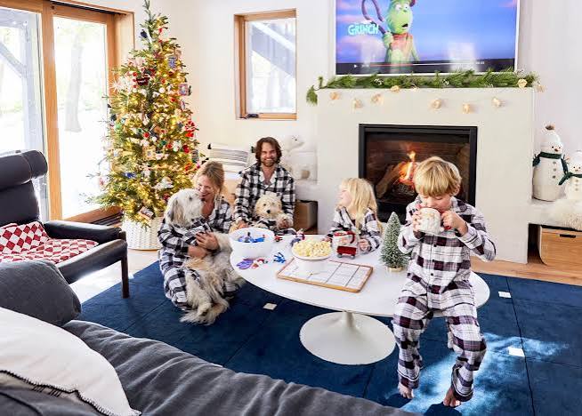 Emily's 'Messy' But FULL Of Memories Christmas Family Room - Emily Henderson