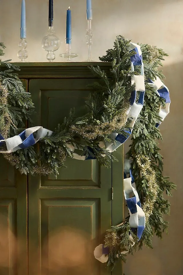 Faux Blue Spruce Garland, 9' | Terrain