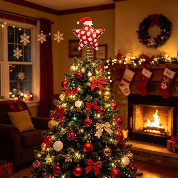 Festive Christmas Tree Topper Star Lights for Holiday Decorations - Elegant  and Durable Holiday Tree Topper for Homes and Offices - Walmart.ca