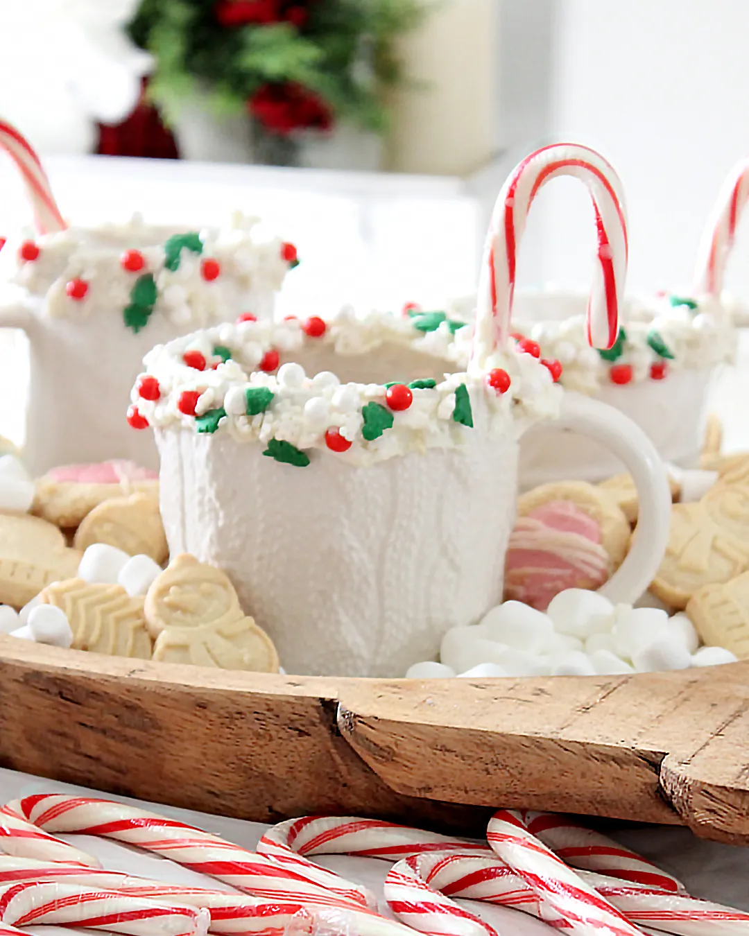 Festive Sprinkle Mugs for Hot Cocoa Bar - Tonality Designs
