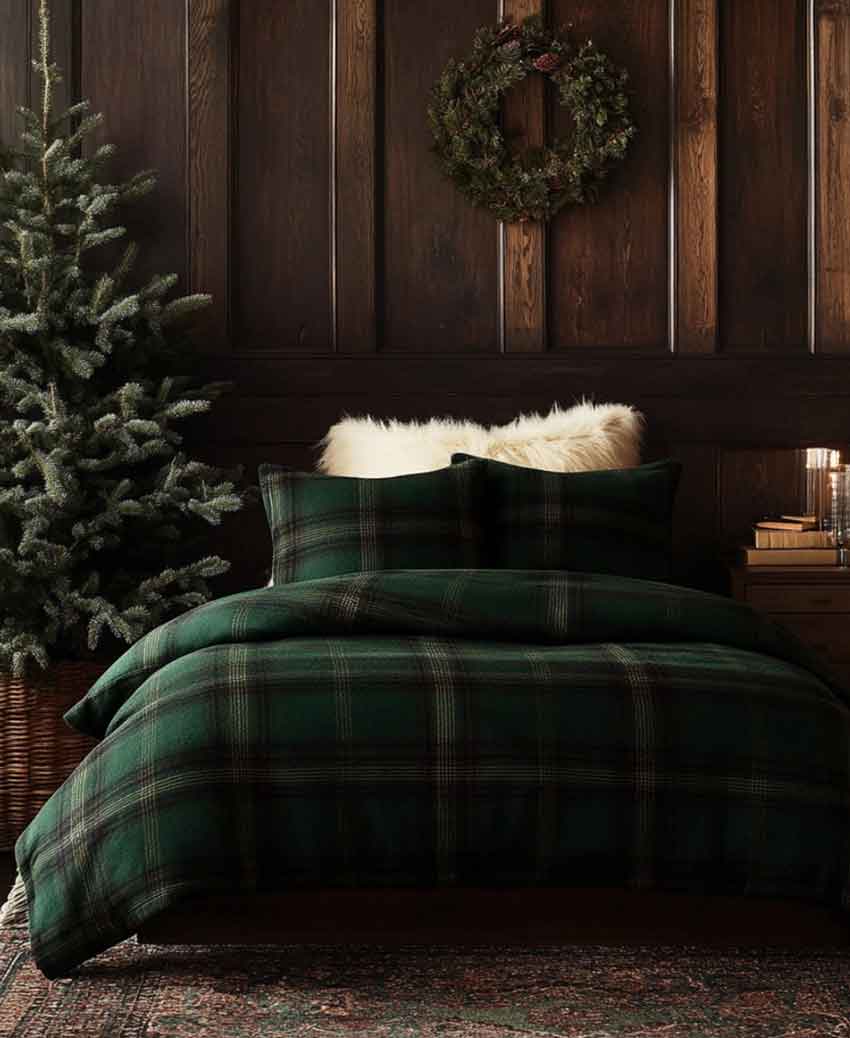 Flanel & Plaid Cabin-Chic Bedding Ideas for Winter -