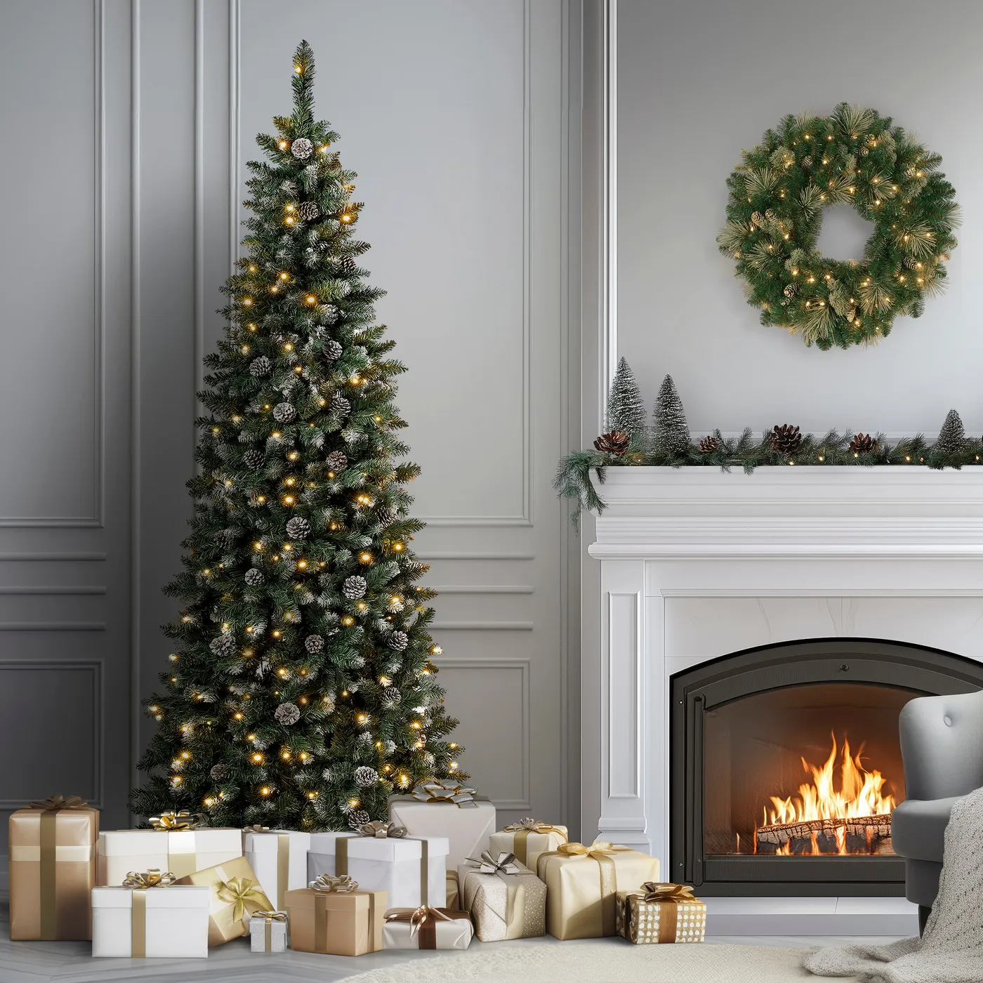 Flocked Artificial Christmas Trees · National Tree Company