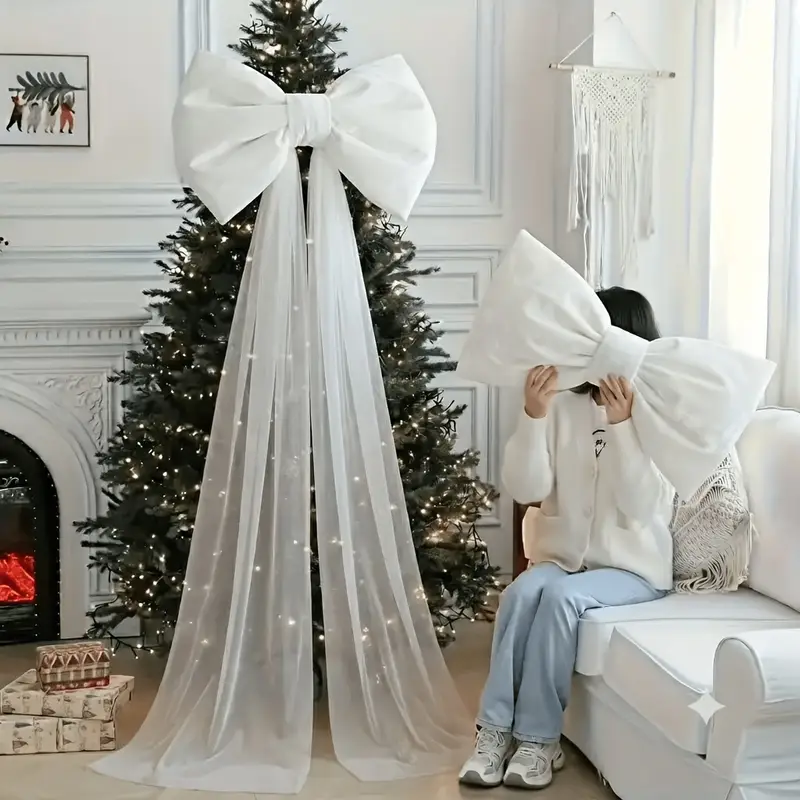 french retro oversized bow tulle train decor luxurious bow - Temu Cyprus